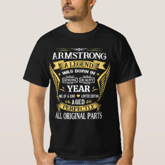 Armstrong Een Legende Persoonlijke Verjaardag T-shirt