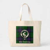 Armstrong Familie Crest & Tartan Canvas tas (Voorkant)