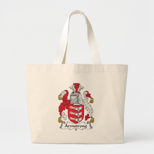 Armstrong Family Crest Grote Tote Bag (Voorkant)