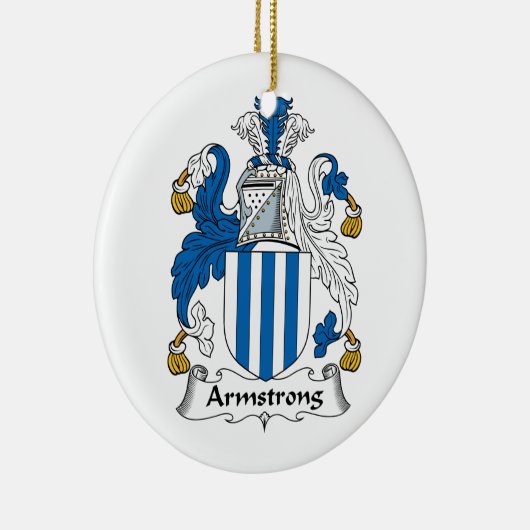 Armstrong Family Crest Keramisch Ornament (Rechts)