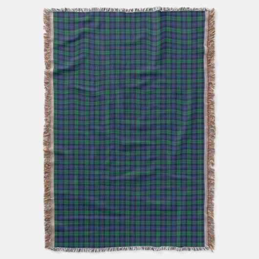 Armstrong Family Tartan Royal Blauw en Groen Plaid Deken (Voorkant Verticaal)
