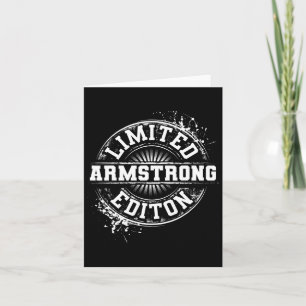 Armstrong Funny Achternaam Familie Boom Verjaardag Kaart