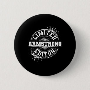 Armstrong Funny Achternaam Familie Boom Verjaardag Ronde Button 5,7 Cm
