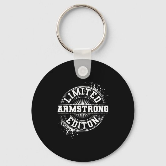 Armstrong Funny Surname Family Tree Birthday Reuni Sleutelhanger (Voorkant)