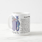 Armstrong Gezinsbekleding van de Mok van wapens (Voorkant links)