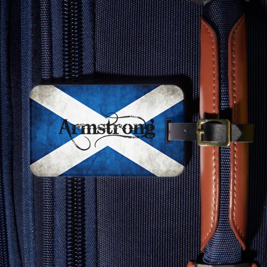 armstrong grunge vlag bagagelabel (Voorkant Insitu 4)