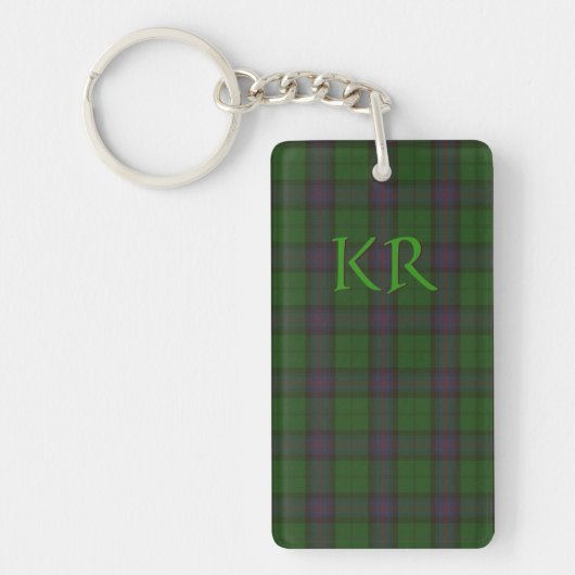 Armstrong LAN Tartan met uw initialen Sleutelhanger (Voorkant)