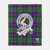 Armstrong Modern Clan badge Schot Tartan Pset Fleece Deken (Voorkant)