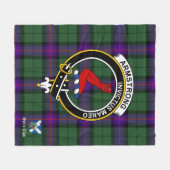Armstrong Modern Clan badge Tartan Pset Fleece Deken (Voorkant (Horizontaal))