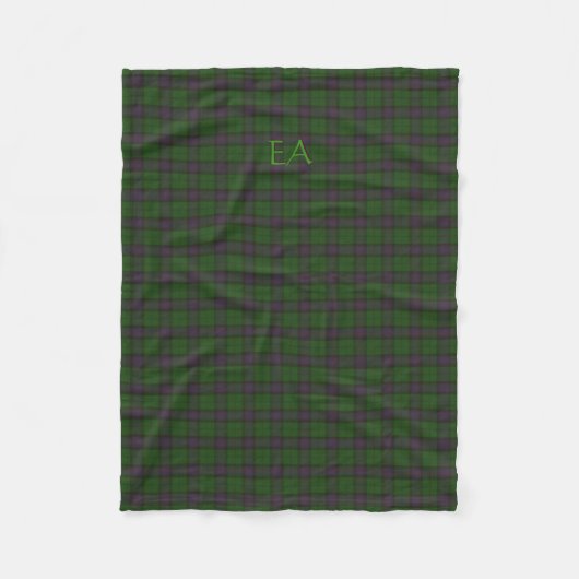 Armstrong Officieel LAN Tartan met uw initialen Fleece Deken (Voorkant)