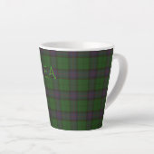 Armstrong Officieel LAN Tartan met uw initialen Latte Mok (Rechterhoek)
