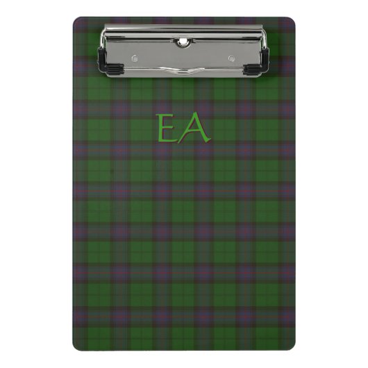 Armstrong Officieel LAN Tartan met uw initialen Mini Klembord (Voorkant)