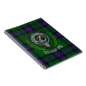 Armstrong Schotse Clan Tartan en Crest Notitieboek (Rechterzijde)