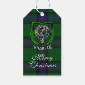 Armstrong Scottish Clan Tartan & Crest Cadeaulabel (Voorkant)