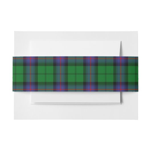 Armstrong Scottish Tartan Belly Band Uitnodigingen Wikkel (Voorkant Voorbeeld)