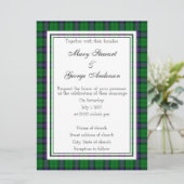 Armstrong Scottish Wedding Invitation Kaart (Staand voorkant)