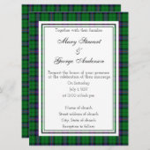 Armstrong Scottish Wedding Invitation Kaart (Voorkant / Achterkant)