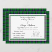 Armstrong Scottish Wedding Invitation Kaart (Voorkant / Achterkant)