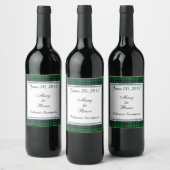 Armstrong Scottish Wedding Wine Label Wijn Etiket (Flessen)