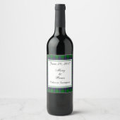 Armstrong Scottish Wedding Wine Label Wijn Etiket (Voorkant)