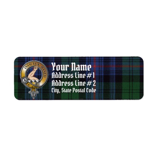 Armstrong Tartan & Badge Etiket (Voorkant)