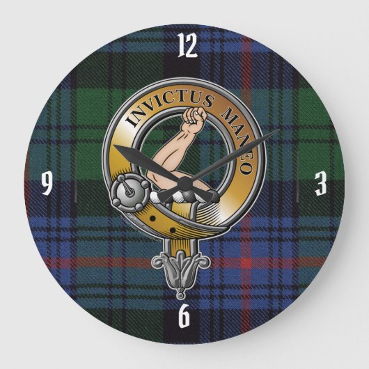 Armstrong Tartan & Badge Grote Klok (Voorkant)