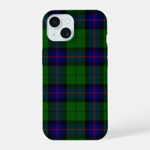 Armstrong tartan blauw en groen geruit iPhone 15 case