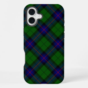 Armstrong tartan blauw en groen geruit iPhone 16 plus hoesje