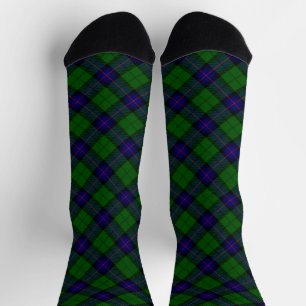 Armstrong tartan blauw en groen geruit sokken