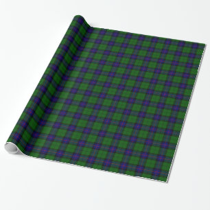 Armstrong tartan blue en green plaid cadeaupapier