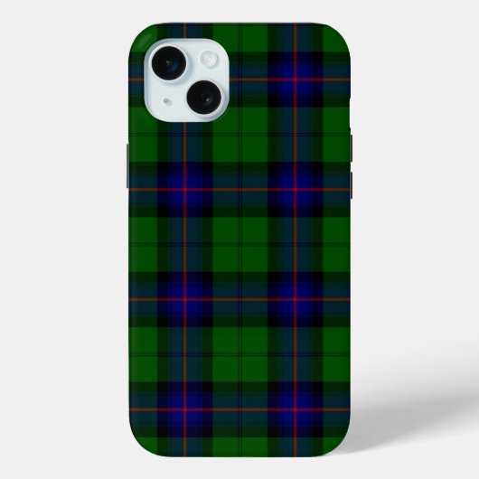 Armstrong tartan blue en green plaid Case-Mate iPhone case (Achterkant)