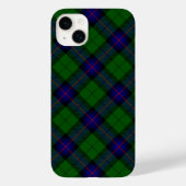 Armstrong tartan blue en green plaid Case-Mate iPhone case (Achterkant)