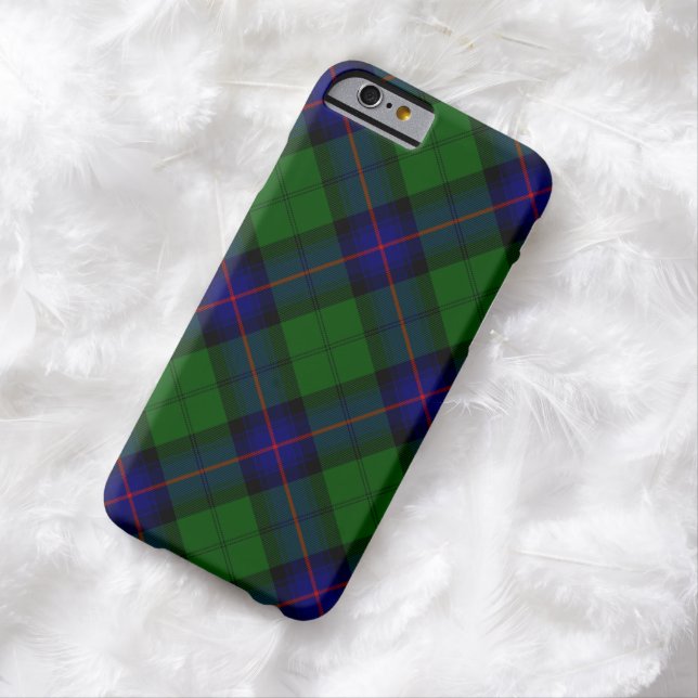 Armstrong tartan blue en green plaid Case-Mate iPhone case (Voorbeeld)