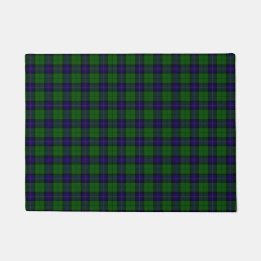 Armstrong tartan blue en green plaid deurmat (Voorkant)
