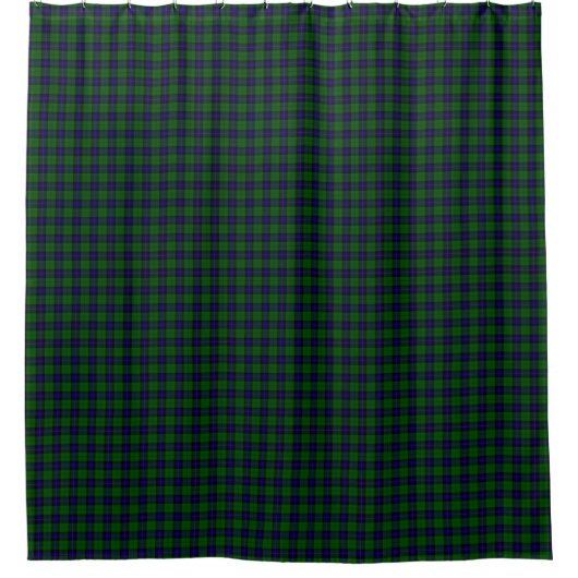 Armstrong tartan blue en green plaid douchegordijn (Voorkant)