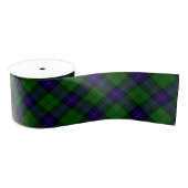 Armstrong tartan blue en green plaid grosgrain lint (Spoel)