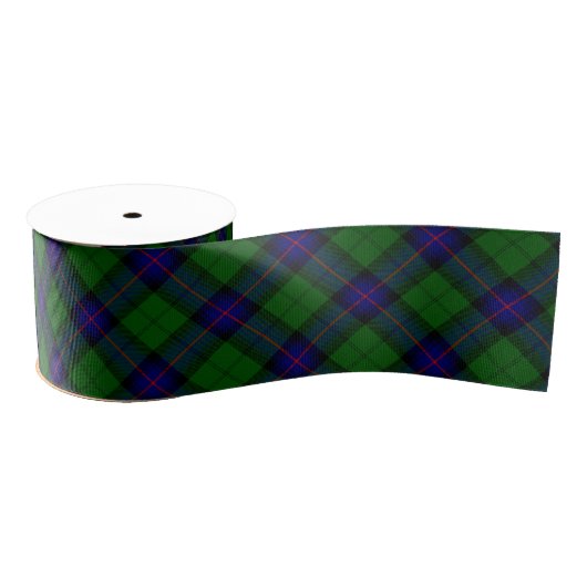 Armstrong tartan blue en green plaid grosgrain lint (Spoel)