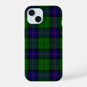Armstrong tartan blue en green plaid iPhone 15 case (Achterkant)