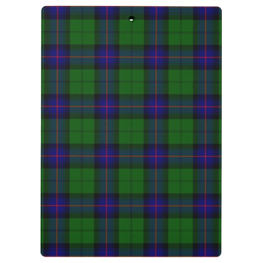 Armstrong tartan blue en green plaid klembord (Achterkant)