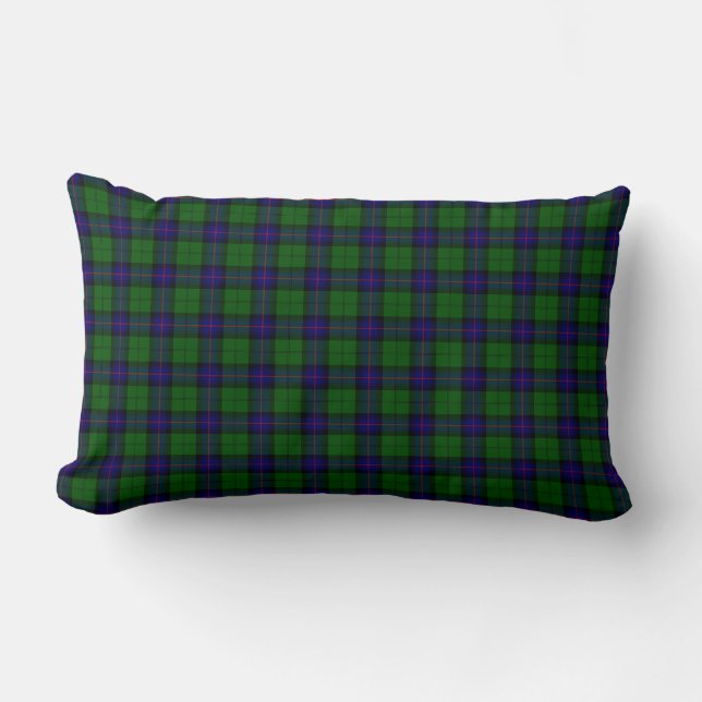 Armstrong tartan blue en green plaid kussen (Voorkant)