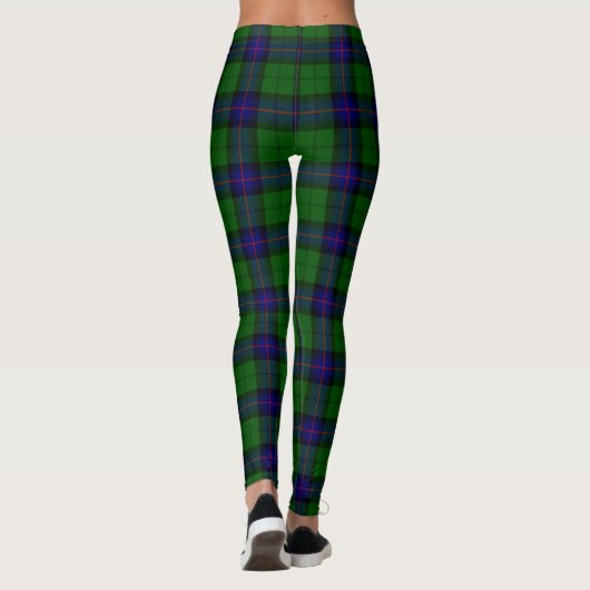 Armstrong tartan blue en green plaid leggings (Achterkant)