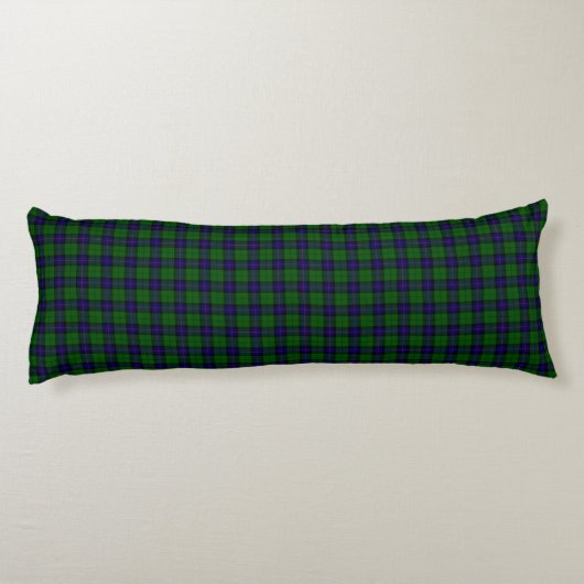 Armstrong tartan blue en green plaid lichaamskussen (Achterkant)