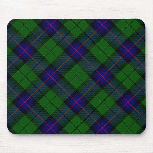 Armstrong tartan blue en green plaid muismat (Voorkant)