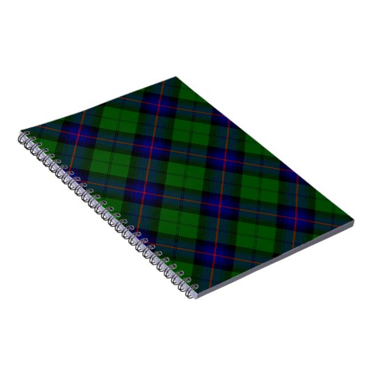Armstrong tartan blue en green plaid notitieboek (Rechterzijde)