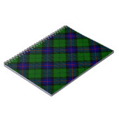 Armstrong tartan blue en green plaid notitieboek (Linkerzijde)