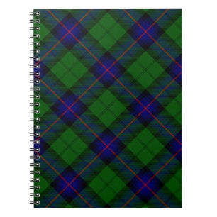 Armstrong tartan blue en green plaid notitieboek