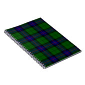Armstrong tartan blue en green plaid notitieboek (Rechterzijde)