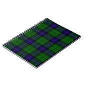 Armstrong tartan blue en green plaid notitieboek (Linkerzijde)