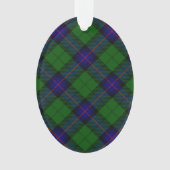 Armstrong tartan blue en green plaid ornament (voorkant)
