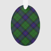 Armstrong tartan blue en green plaid ornament (achterkant)